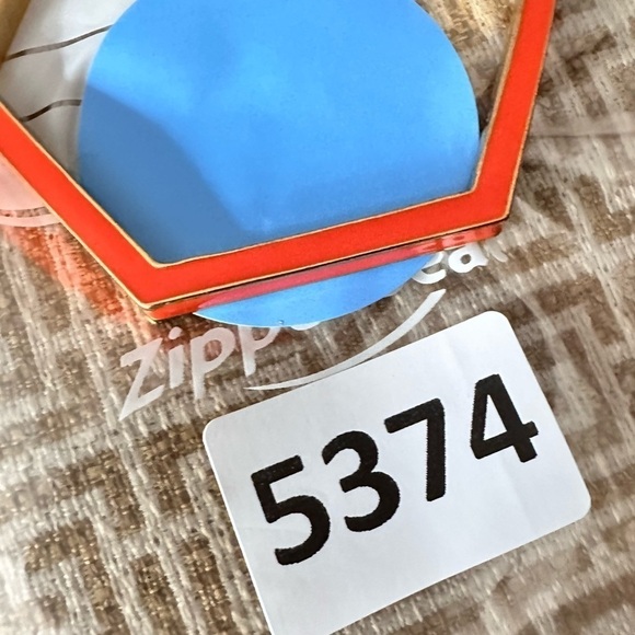 Designer Kate Spade Bracelet Bangle Orange Enamel & Gold Tone Hexagon Rare 5374 - Picture 3 of 8